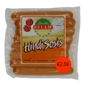 Würstchen Selam | Hindi Sosis | Halal-Putenwürstchen, Frühstück & Snacks | 400 g