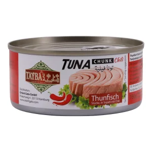 Fisch Tayba | Thunfisch in Sonnenblumenöl | Hochwertiger Fischgenuss für vielseitige Gerichte | 160 g