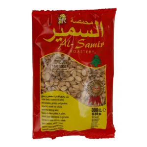 Snack Al-Samir Melonenkerne | geröstet und gesalzen | knuspriger Snack aus dem Libanon | 300 g