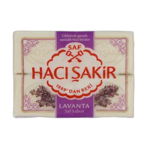 Lavendelseife Haci Şakir | traditionelle türkische Naturseife mit Lavendelduft | 4er Pack (4 x 150 g) | -