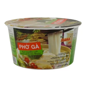 Instant-Reisnudeln MAMA | Phở Gà | Mit künstlichem Hühnergeschmack | 65 g Becher