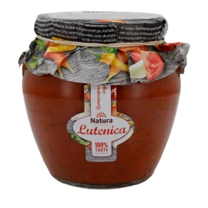 Gemüsepaste Natura | Lutenica | Würzig, Balkan-Art | 550 g Glas
