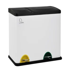 TC2Combo35 Mülleimer Weiß 35 Liter (12+23L)