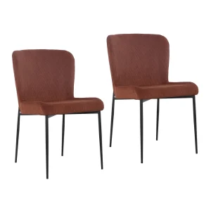 B-Ware FREDDIE 2er-Set Esszimmerstuhl Braun