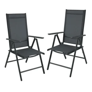 2er Set Gartenstühle Alu