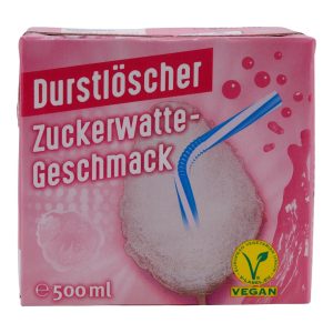 Zuckerwatte Durstlöscher | Veganes Süßgetränk | 500 ml