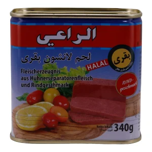 Fleischprodukt Al-Raii | Halal mit Rindgeschmack | Vielseitig | 340 g
