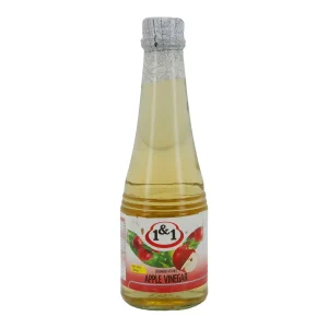 Apfelessig 1&1 | Natürlich fermentiert | Ideal für Salate & Haushalt | 320 ml