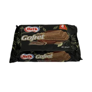 Kakaowaffeln Halk Duble Gofret | Waffel | mit Kakaocreme im 4er Pack | 500 g