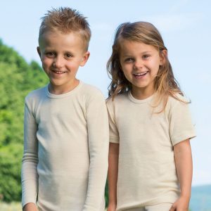 Wolle Seide Kinder Shirt Langarm