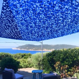 Tarnnetz Blau