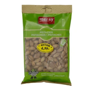 Nüsse Meray | Pistazien | Geröstet & gesalzen für knackigen Genuss | 225 g
