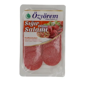 Rindersalami Özyörem Rindersalami | Halal | Mit Geflügelfleisch, geräuchert | 80 g