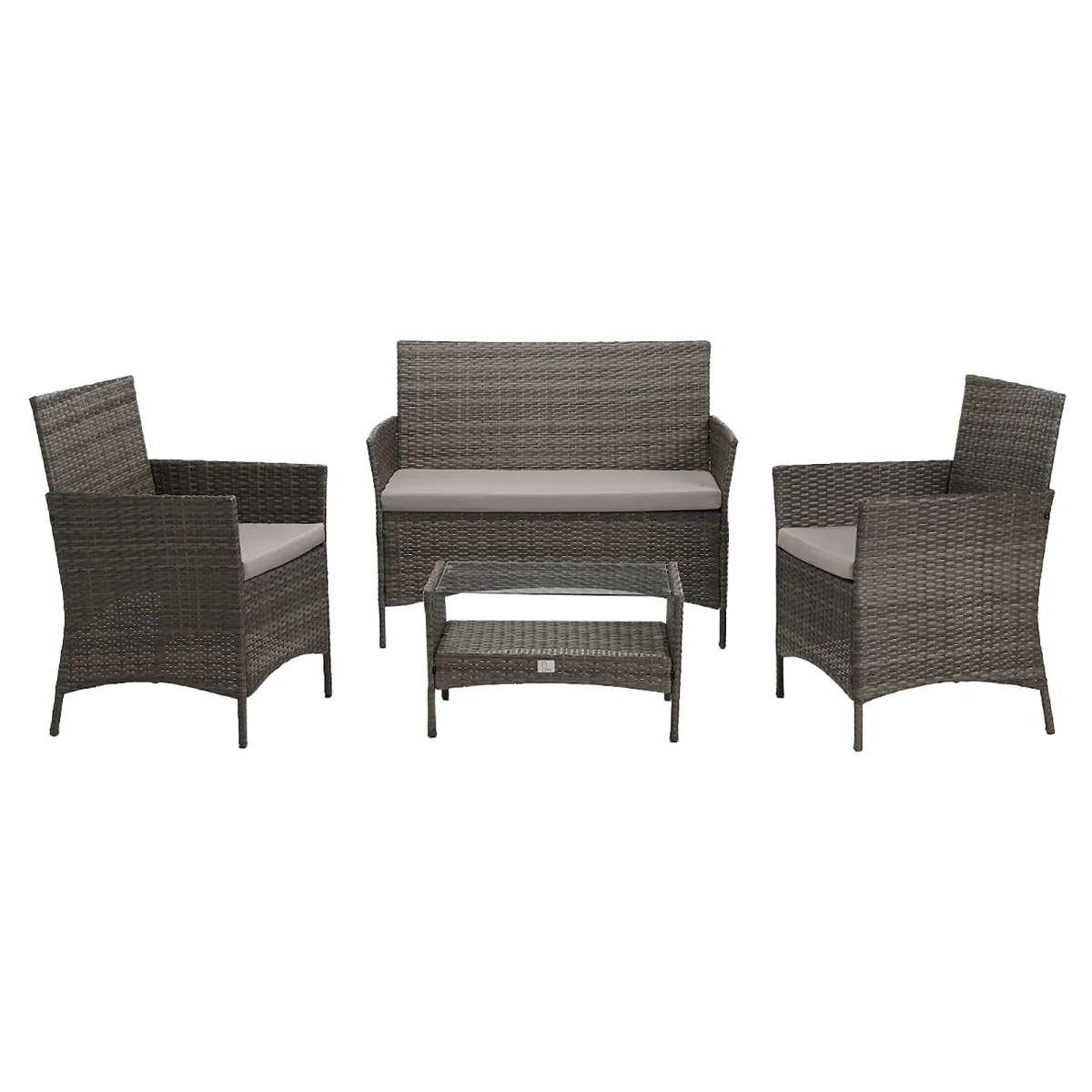 91926 + 91102 Rattan + Haube Brooklyn Set Grau (92926) – Bild 7